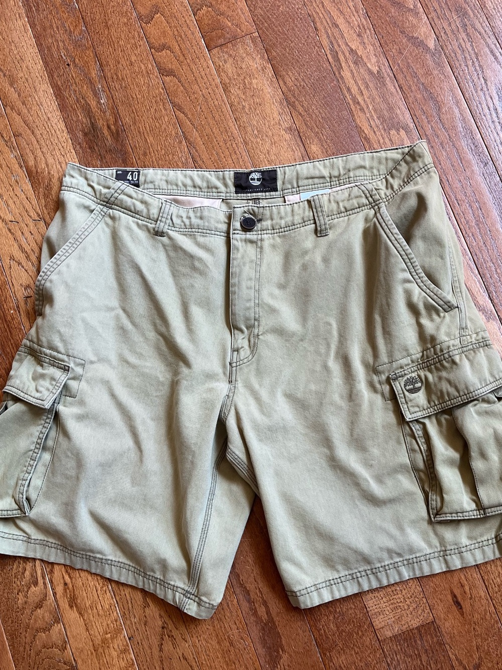 Timberland Olive Tan Cargo Shorts, Size 40